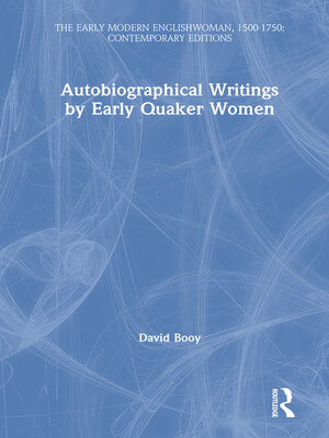cover image of Autobiographical Writings by Early Quaker Women